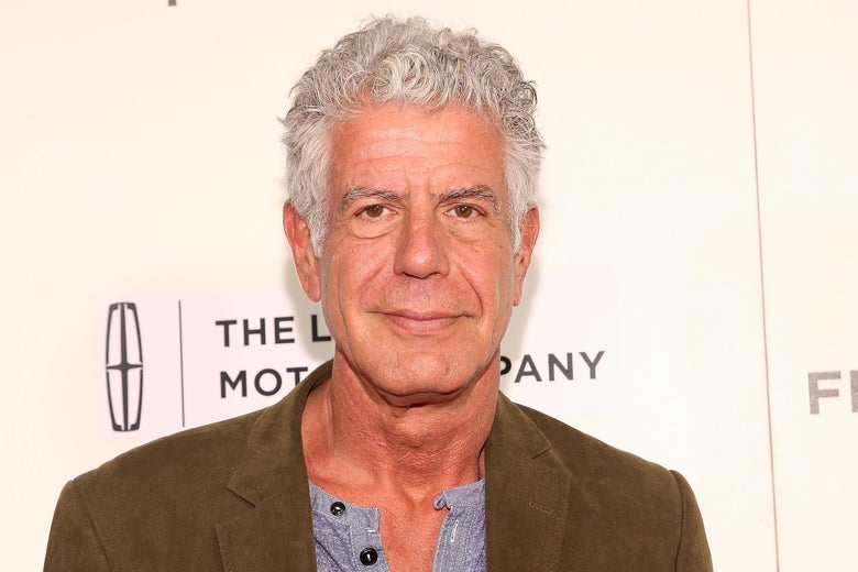 NEW YORK, NY - APRIL 22: Anthony Bourdain attends 'WASTED! The Story of Food Waste' Premiere during 2017 Tribeca Film Festival at BMCC Tribeca PAC on April 22, 2017 in New York City. (Photo by Robin Marchant/Getty Images for Tribeca Film Festival)